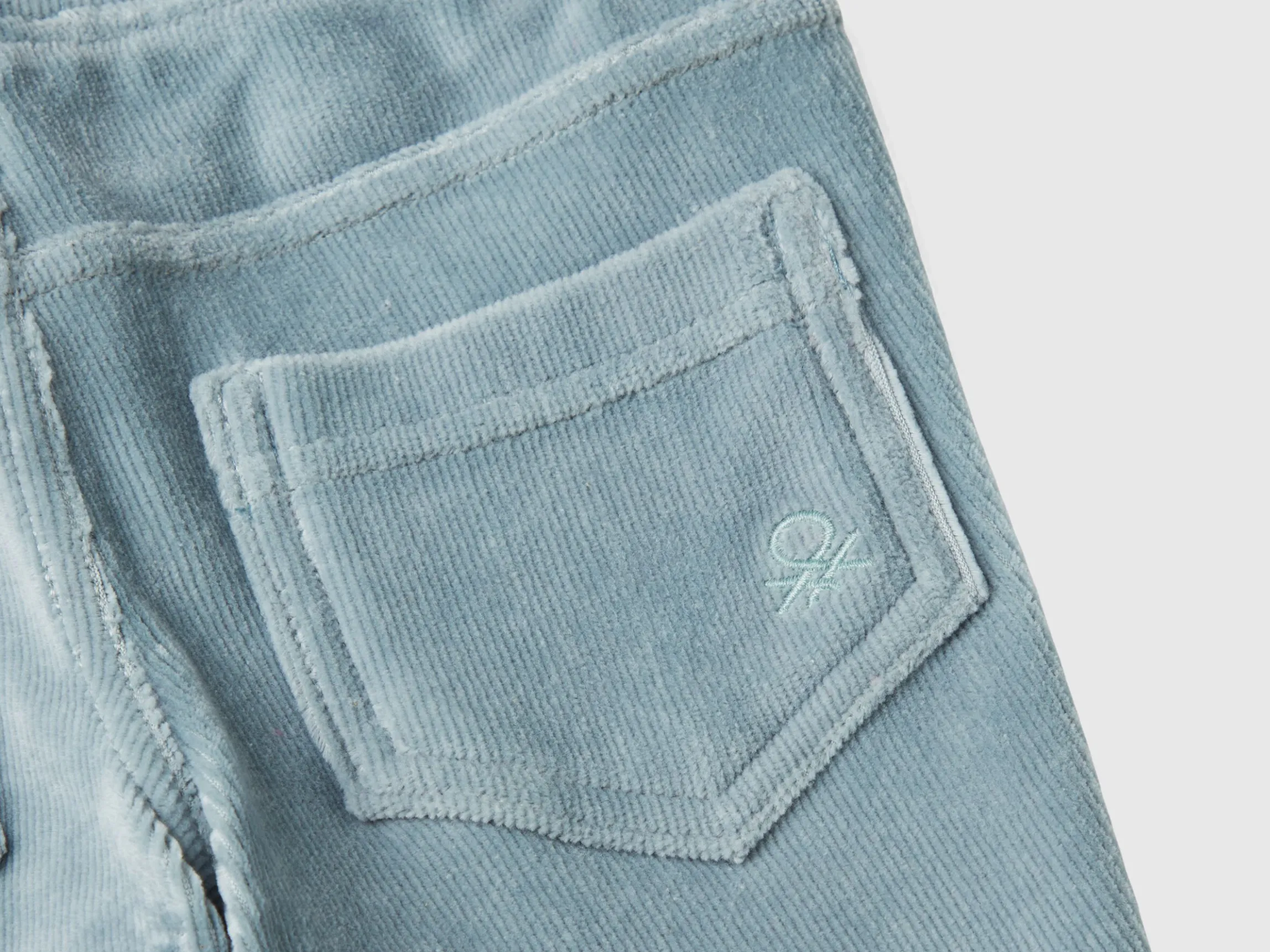 Ribbed chenille trousers
