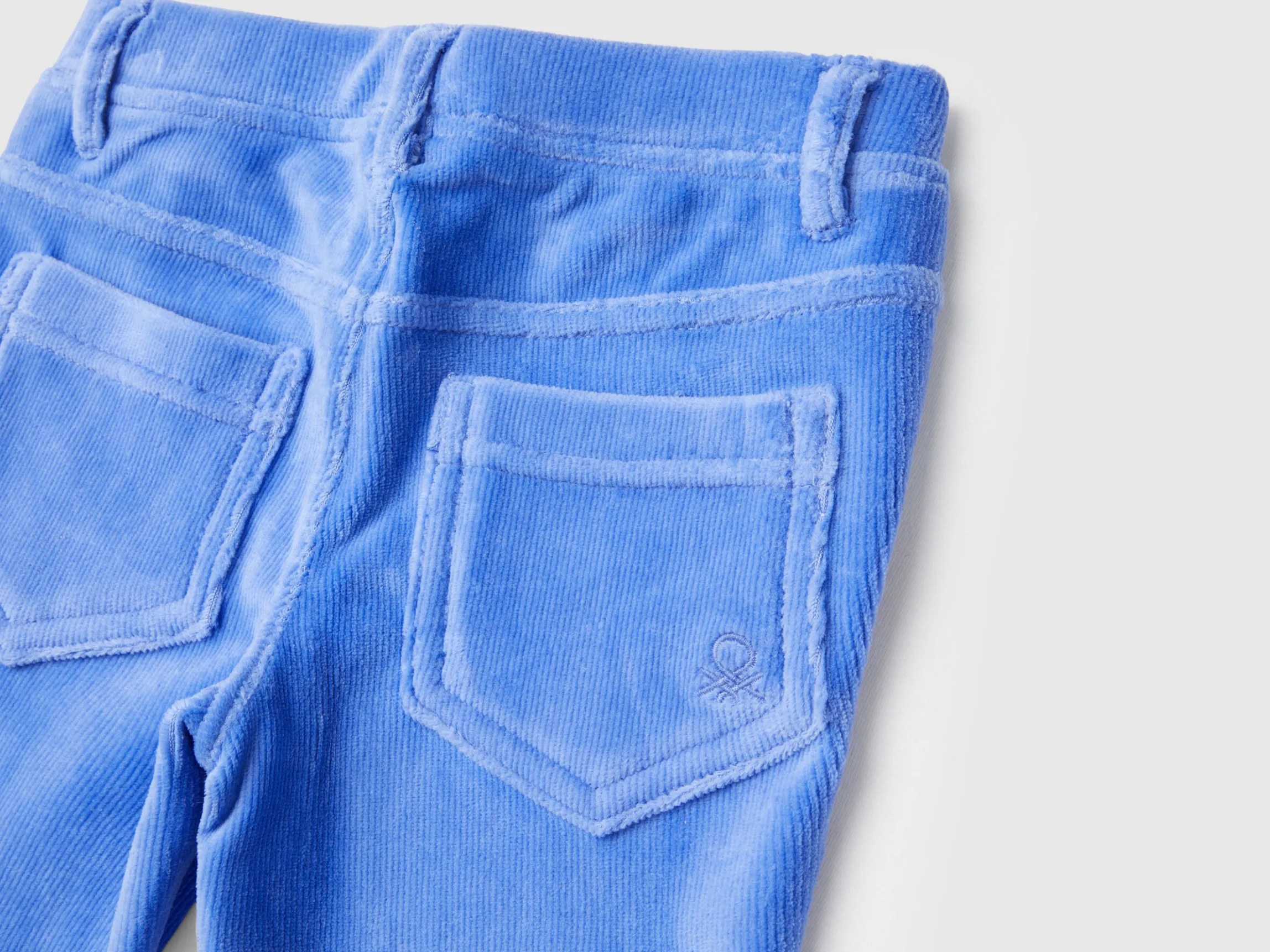 Ribbed chenille trousers