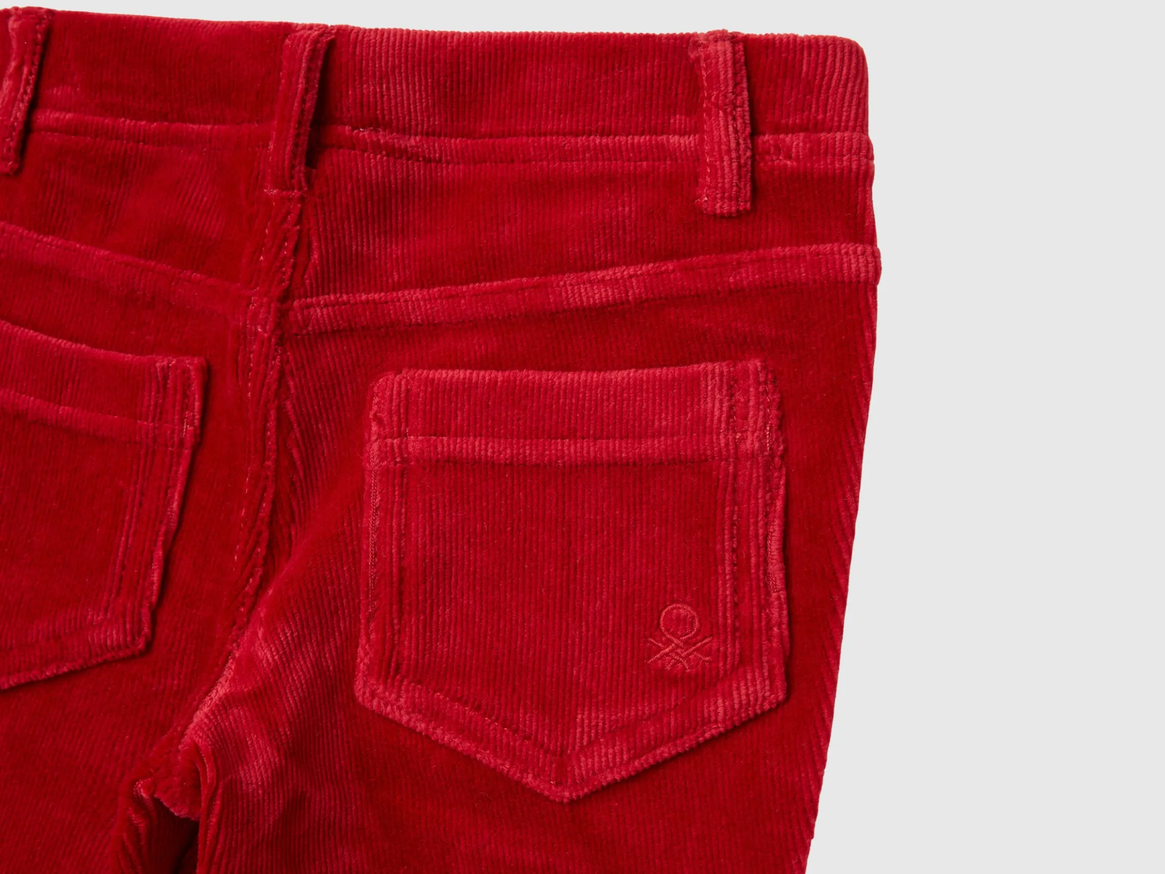 Ribbed chenille trousers