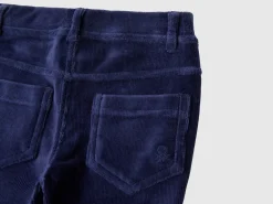 Ribbed chenille trousers