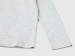 Ribbed knit turtleneck t-shirt