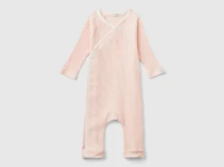 Ribbed onesie in organic cotton