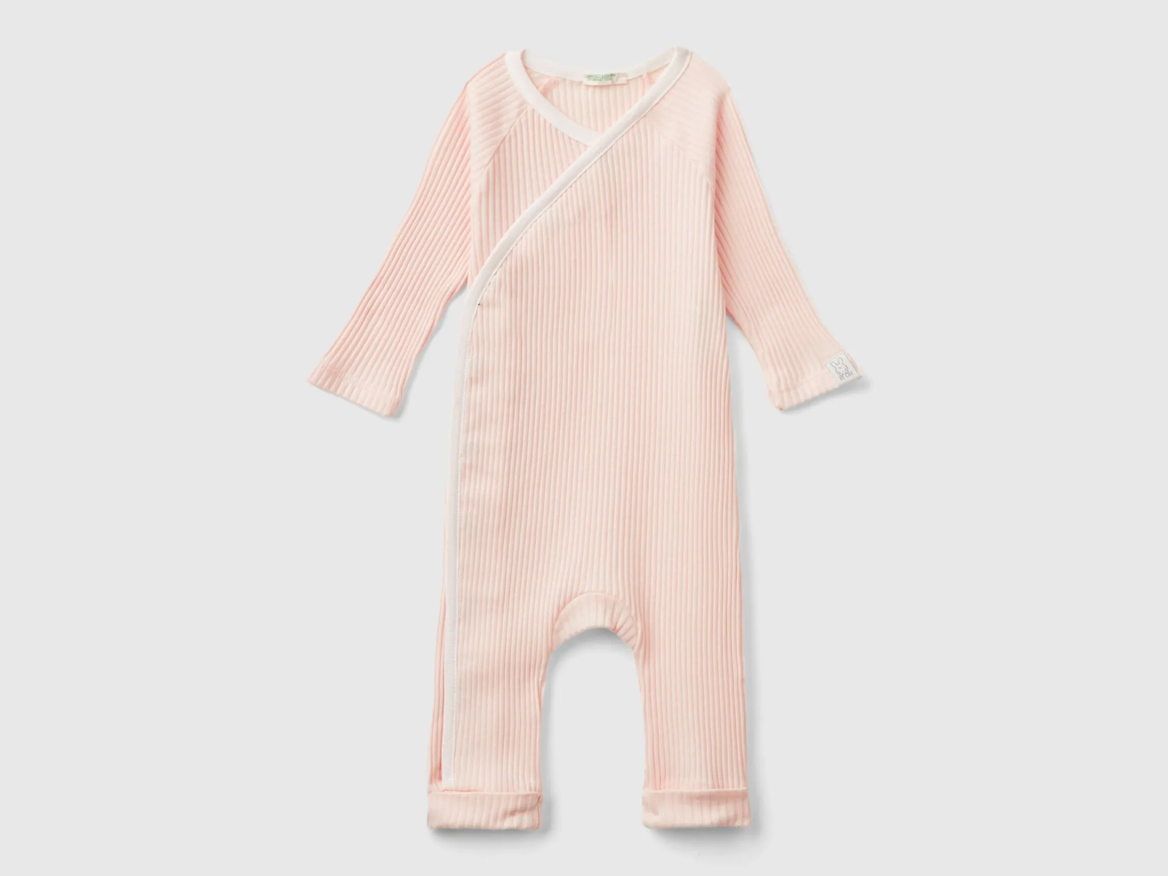 Ribbed onesie in organic cotton