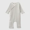 Ribbed onesie in organic cotton