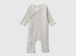 Ribbed onesie in organic cotton