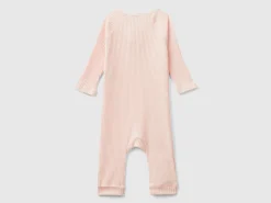 Ribbed onesie in organic cotton
