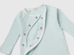 Ribbed onesie in organic cotton