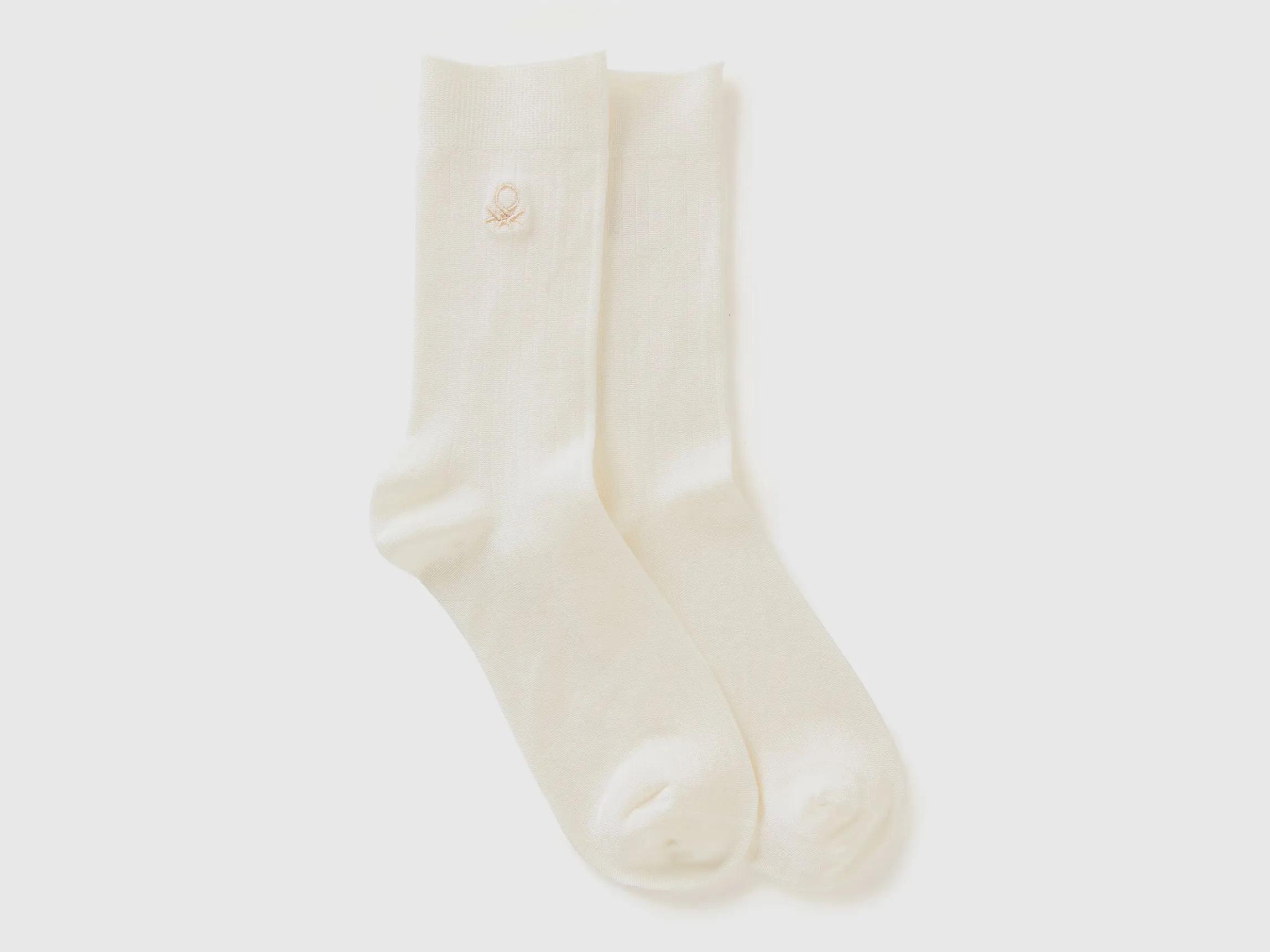 Ribbed socks with logo