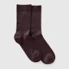 Ribbed socks with logo