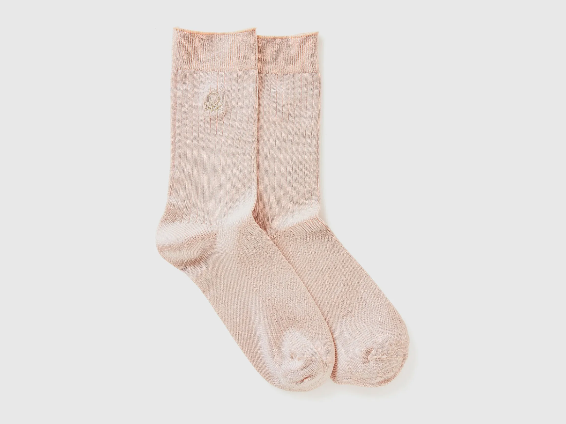 Ribbed socks with logo