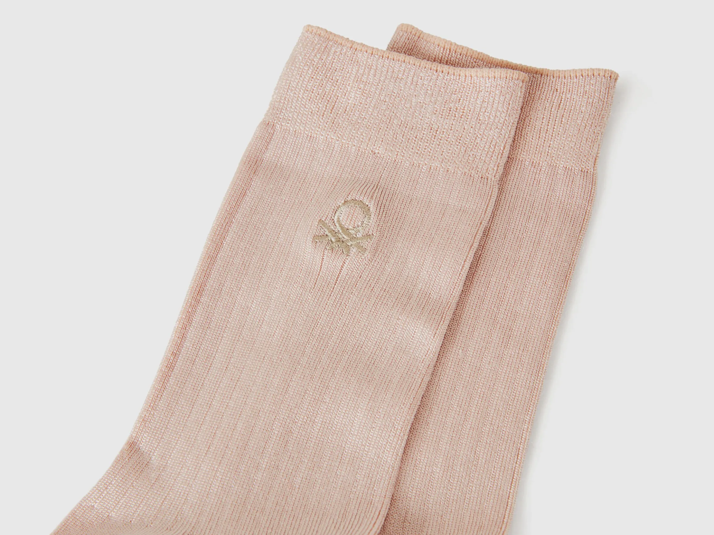 Ribbed socks with logo