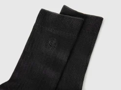 Ribbed socks with logo