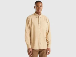 Ribbed velvet shirt