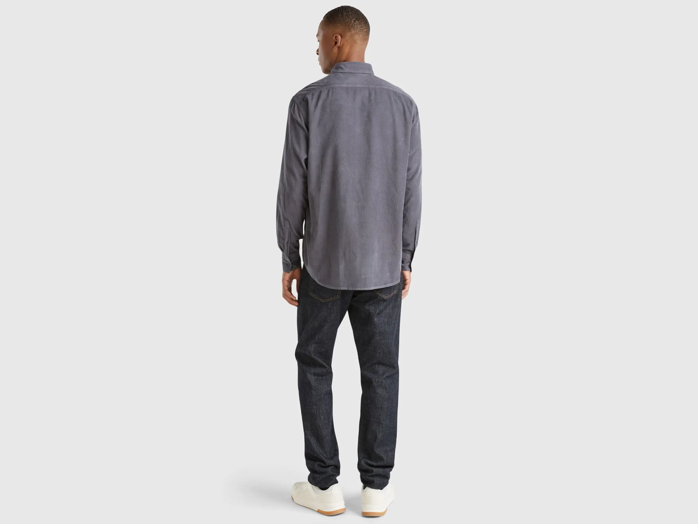 Ribbed velvet shirt