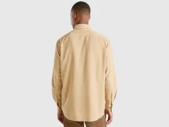 Ribbed velvet shirt