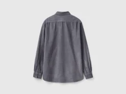 Ribbed velvet shirt