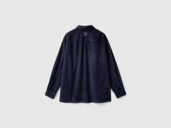 Ribbed velvet shirt