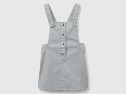 Romper dress in stretch cotton