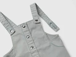 Romper dress in stretch cotton