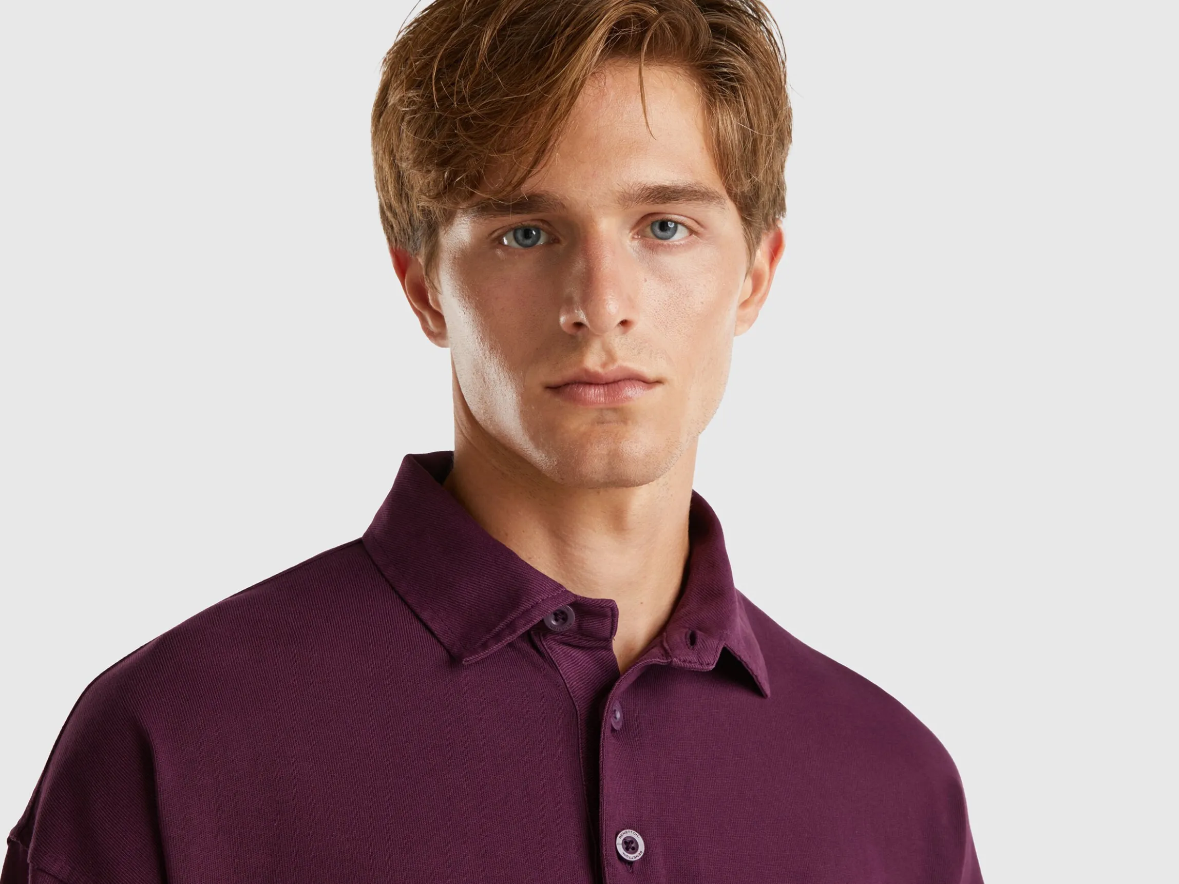 Rugby polo in pure cotton