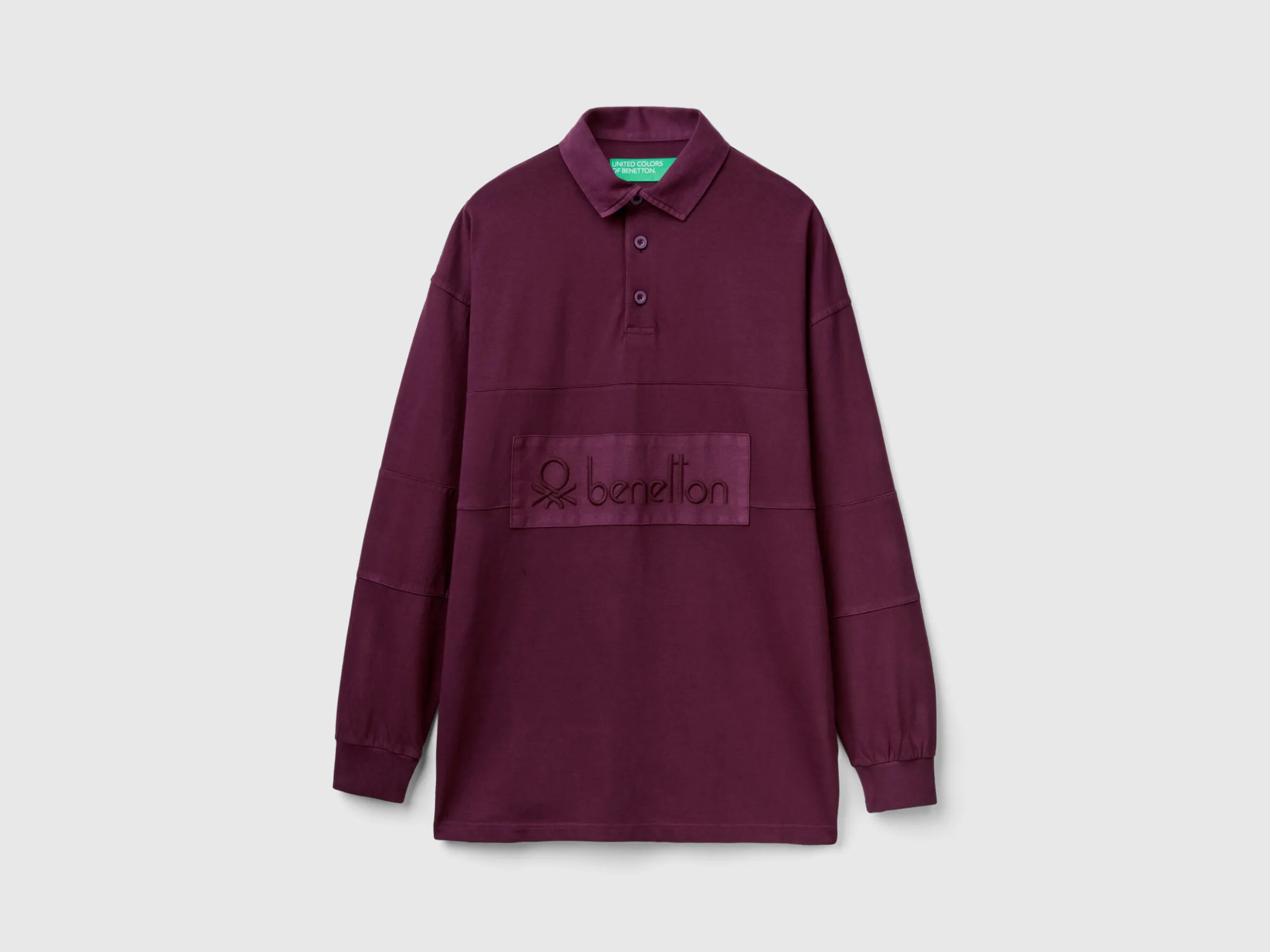 Rugby polo in pure cotton