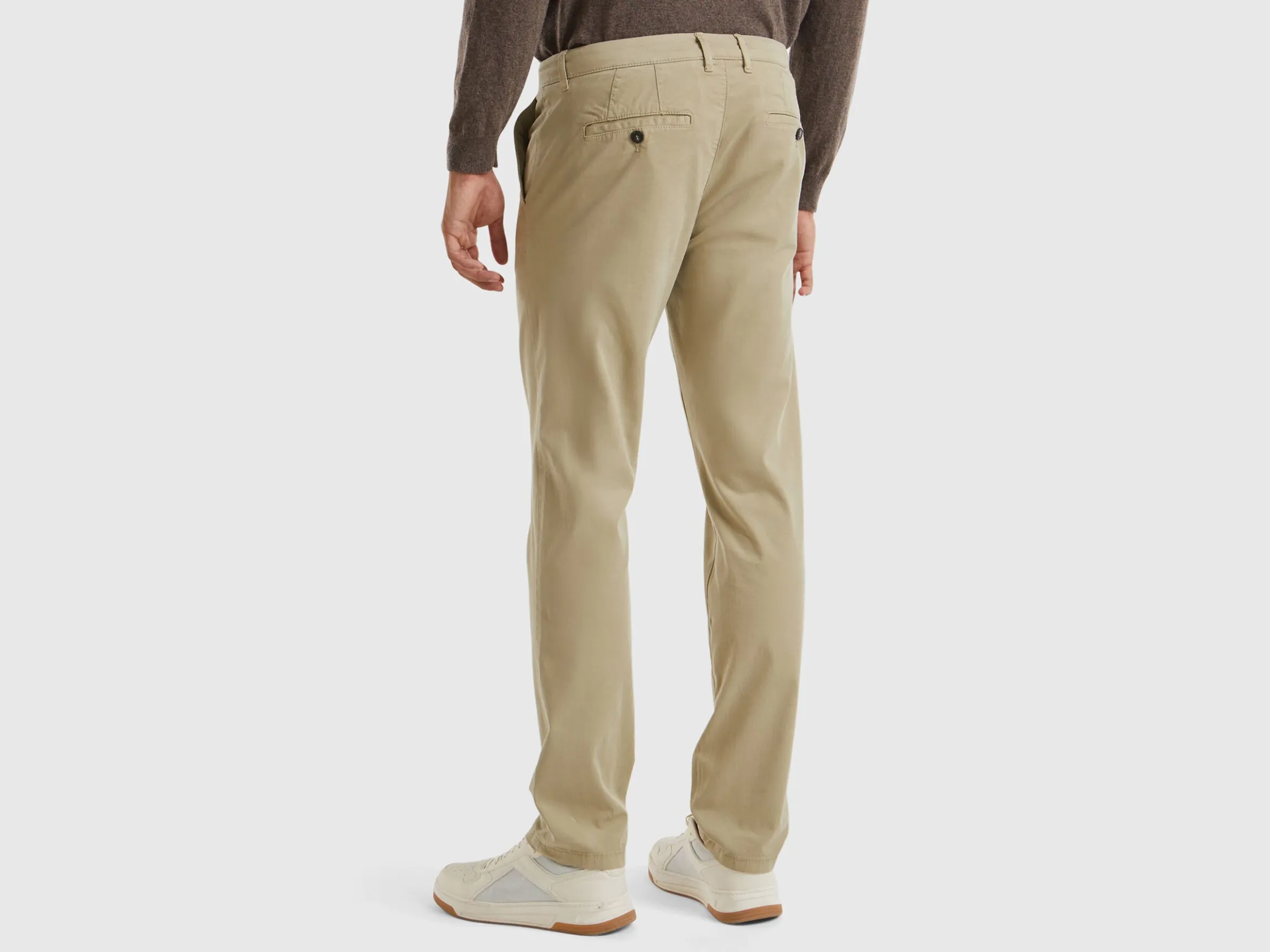 Sage green slim fit chinos