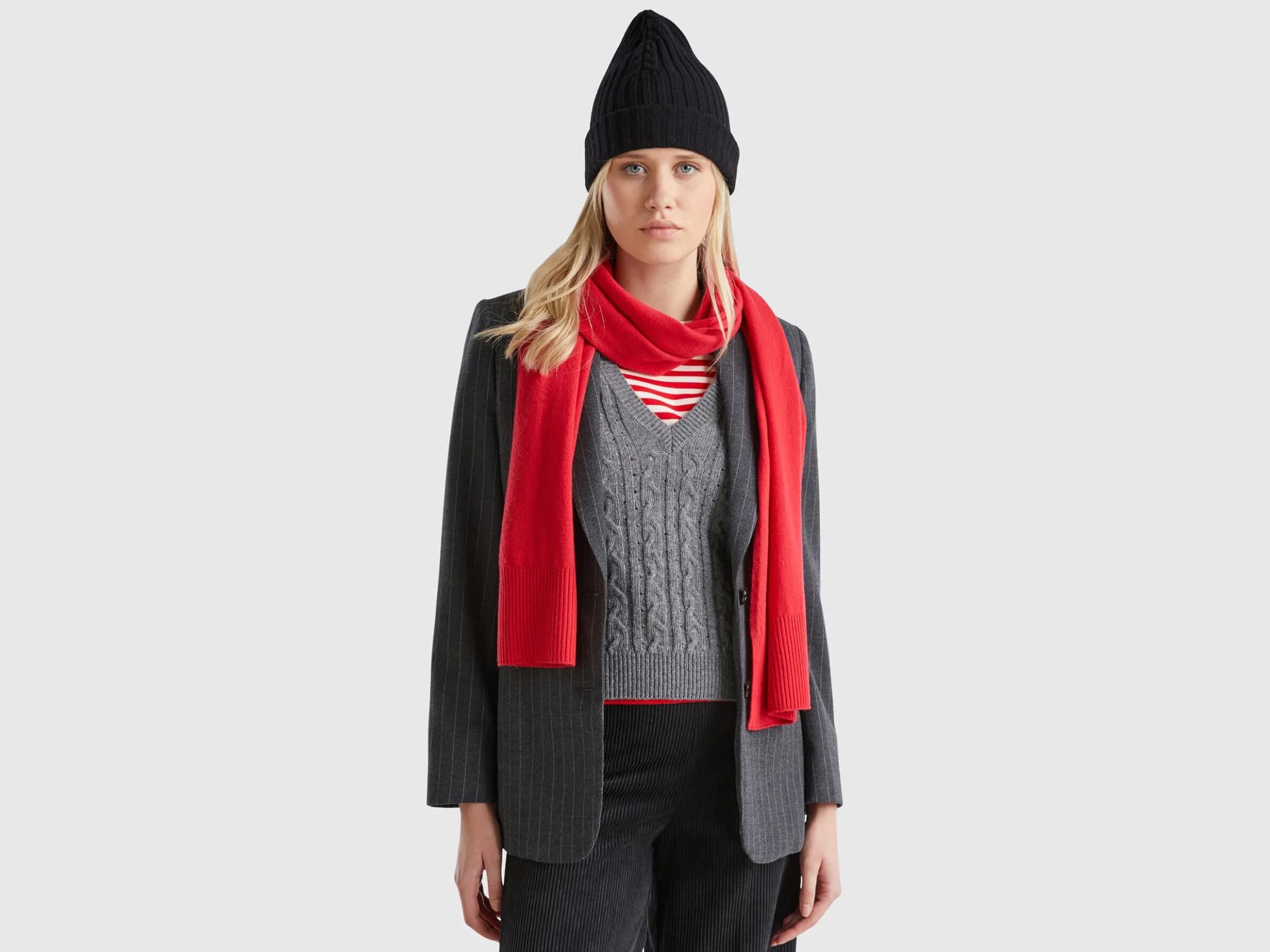 Scarf in pure Merino wool