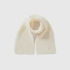 Scarf with rhinestone logo