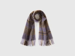 Scottish scarf in alpaca and wool blend