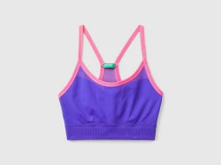 Seamless sports top bra