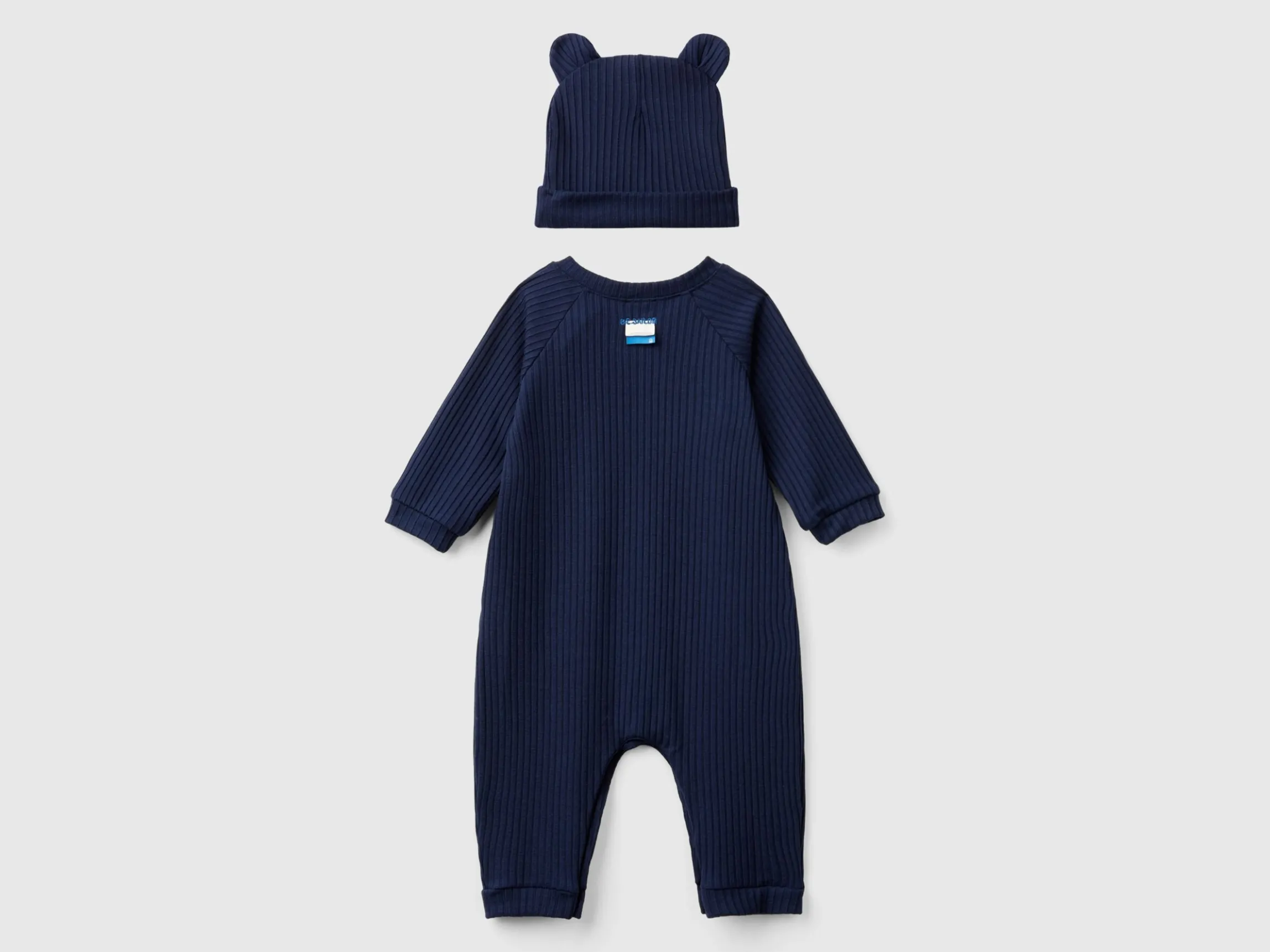 Set of onesie and hat in stretch viscose blend