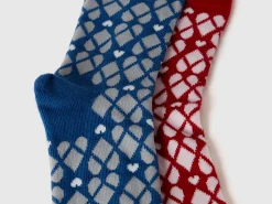 Set of two pairs of heart socks