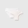 Set of two pairs of underwear in stretch cotton