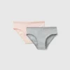 Set of two pairs of underwear in stretch cotton