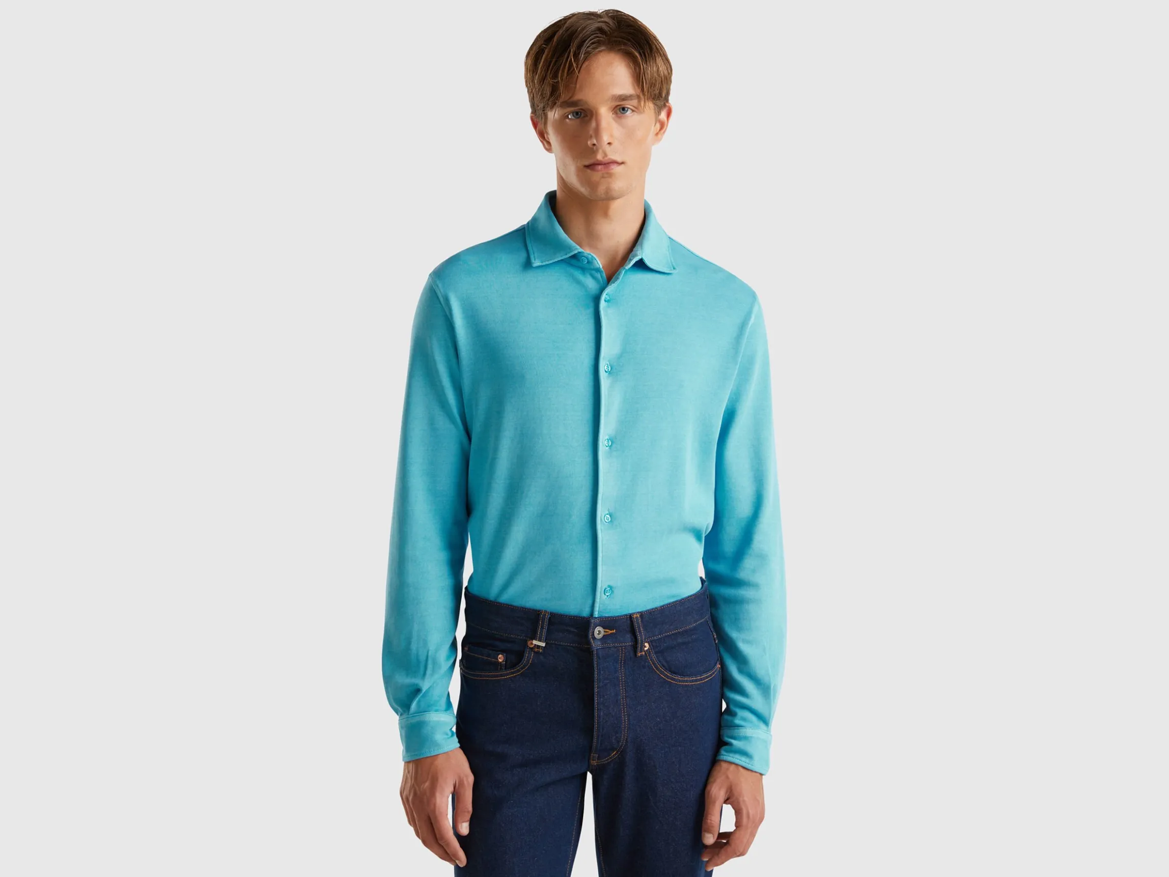Shirt in pure cotton