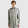 Shirt in pure linen