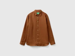 Shirt in pure linen