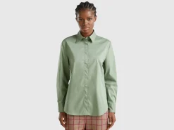 Shirt in stretch cotton blend