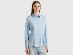 Shirt in stretch cotton blend