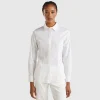 Shirt in stretch cotton blend