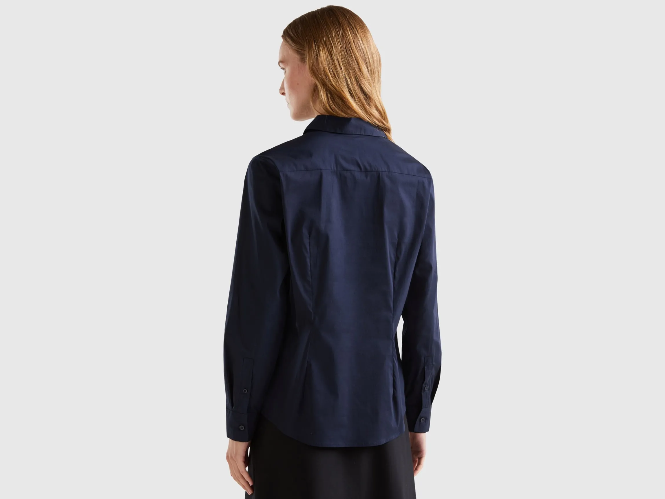 Shirt in stretch cotton blend