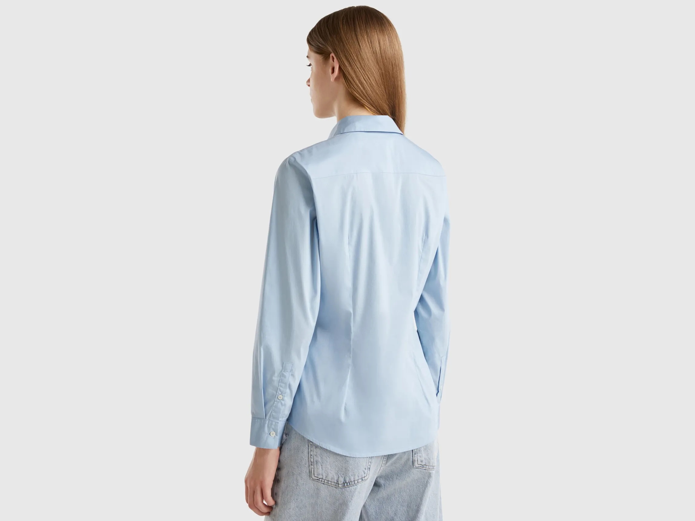 Shirt in stretch cotton blend