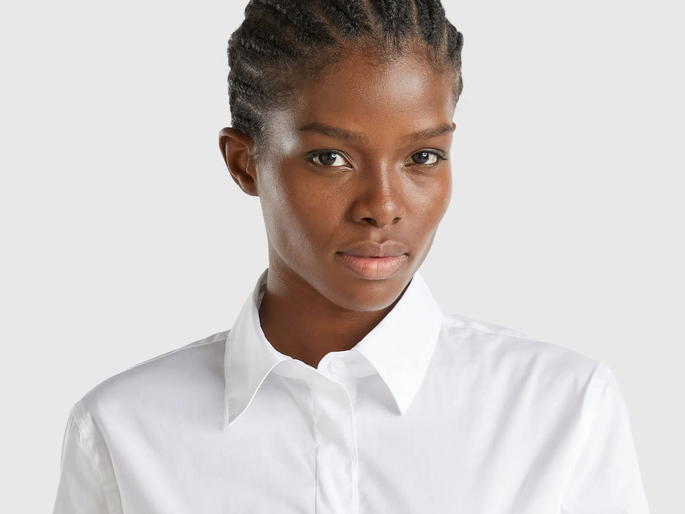 Shirt in stretch cotton blend