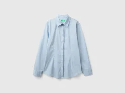 Shirt in stretch cotton blend