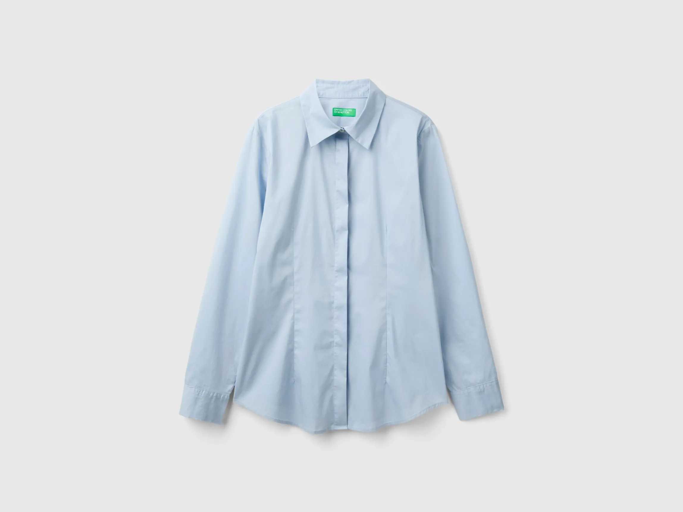 Shirt in stretch cotton blend