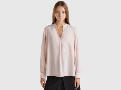 Shirt with Henley neck