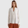 Shirt with Henley neck