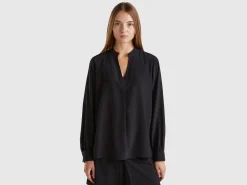 Shirt with Henley neck