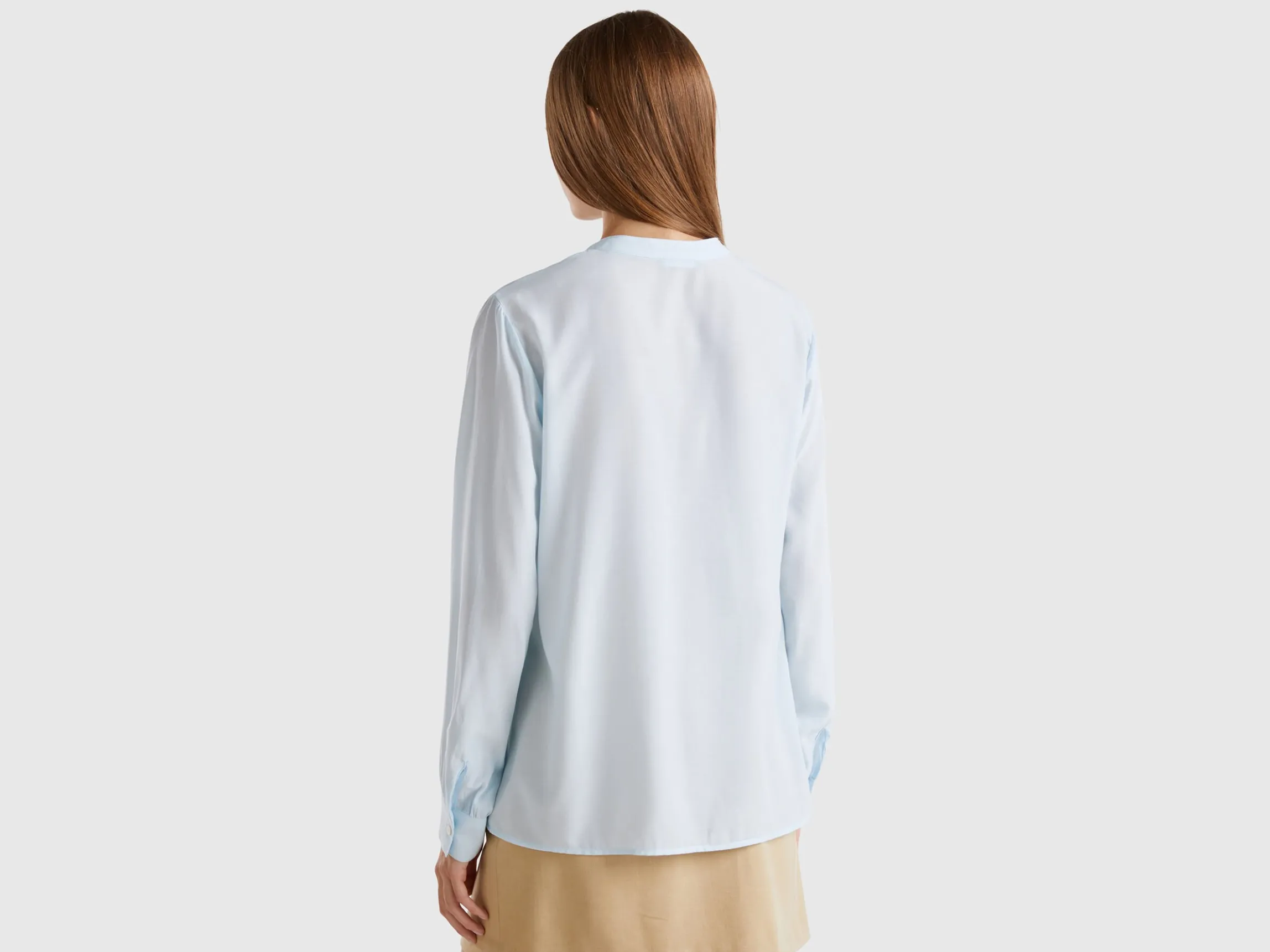 Shirt with Henley neck