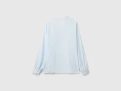 Shirt with Henley neck